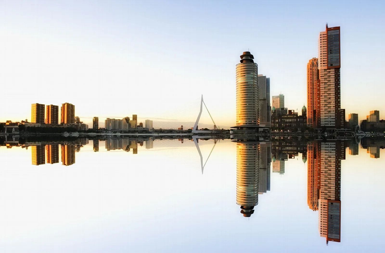 Herenhuizen aan een laan in Kralingen, Rotterdam