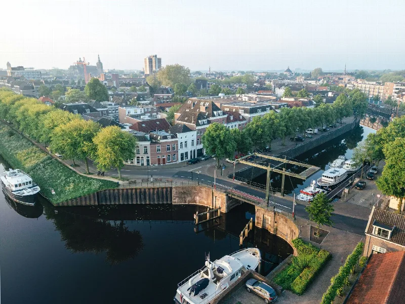Herenhuizen uit 1900 aan een laan in de Bossche wijk Het Zand